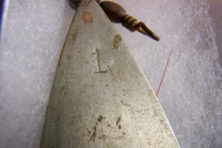 THIS IS A ORIGINAL J.T. BUEL EARLY TO MID 1800S FISHING SPOON A # 1