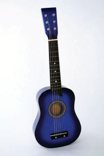 Blue Acoustic Guitar Kid Age 1 5 Child Toy Wood Small