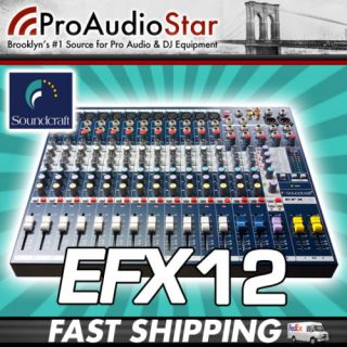Soundcraft EFX12 EFX 12 Mixer PROAUDIOSTAR