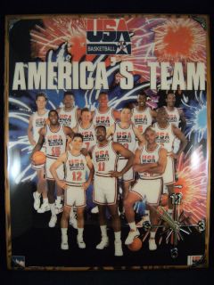 USA OLYMPIC Basketball Americas Team Dream CLOCK Jordan Magic Barkley