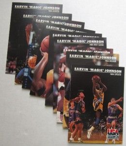 1992 USA NBA Basketball Earvin Magic Johnson 9 Card Limited Edition