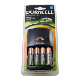Duracell Charger 4 AA Rechargeable NiMH Batteries CEF 14