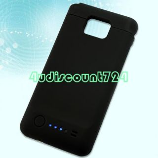 2200mAh External Backup Battery Case Cover for Samsung Galaxy s 2 II