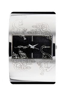  sku ic bk this ed hardy ic bk braclet watch features a wide