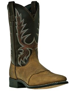 Mens Laredo Duval Cowboy Western Boots Medium D M Broad Square Toe