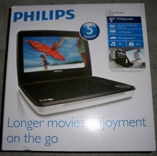 philips pd9000 portable dvd player 9 screen new sealed in retail box