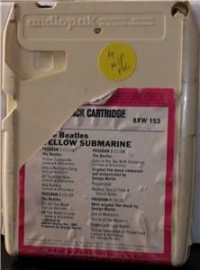 Beatles Yellow Submarine Capitol Vintage 8 Track Tested Late Nite