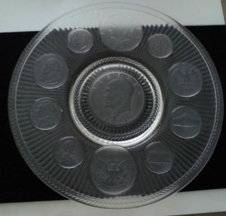 Fostoria Coin Plate 1971 Dwight D Eisenhower Plate 9