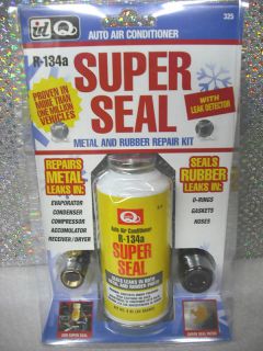 R134a Super Seal Metal Rubber Repair Kit w Leak Dye