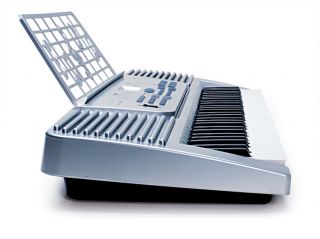 61 Key Electronic Music Keyboard Electric Piano Silver