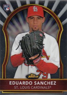 2011 Topps Finest #99 Eduardo Sanchez RC St Louis Cardinals NM