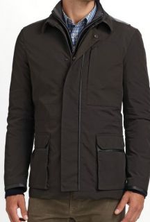 Eli Tahari Drew Nylon Corded Jacket XL Black $448
