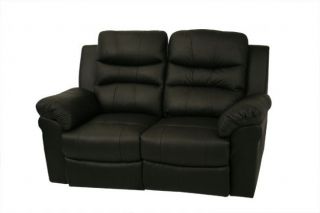 Elias Home Theater Seats 2pc Black Seat Recliner Chairs