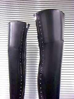 Mori Luxury Extreme Zip Overknee Made in Italy Stiefel Boots Leder