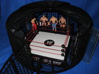 WWE Real Scale Ring Elimination Chamber playset huge wrestlemania