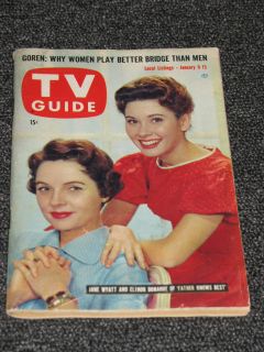 Jane Wyatt Elinor Donahue TV Guide January 9 15 1960 Vol 8 2 Issue 354