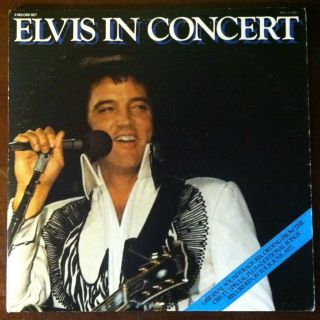 Elvis Presley Elvis in Concert RCA 1977 Apl 2 2587 2 LP Set VG