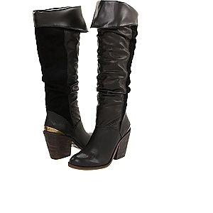 New Gorgeous Womens Black Lucky Brand Edina Tall Knee High Boots Size