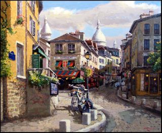 SAM PARK Montmartre landscape Hand Signed Fine Art, Submit your Best