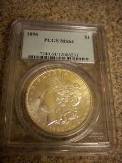 1896 Morgan Silver Dollar PCGS MS64