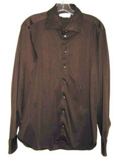 Emilio Pucci Vintage Brown Long Sleeve Shirt 1970s Florence Italy