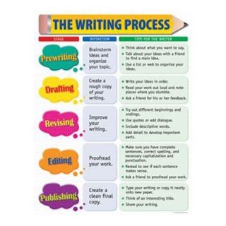 Writing Process Educational Teacher Poster Chart CTP New