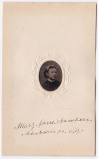 G11 878 Mary Jane Chambers Carlisle NY 1865 IDD