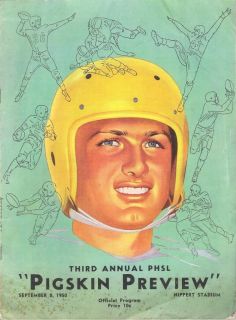 1950 3rd Annual PHSL Pigskin Preview High School Football Program
