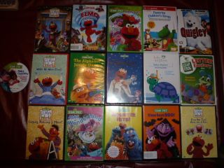 Kids DVDs Sesame Street Elmos World Disney Lot of 17 Baby Einstein
