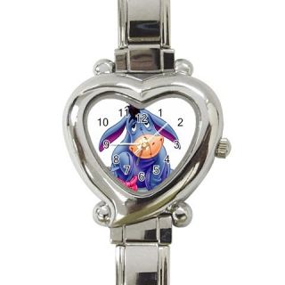  New Eeyore Custom Heart Italian Charm Watch