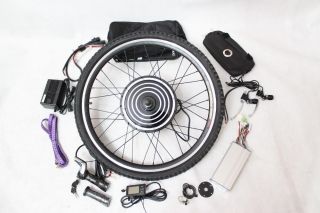  Front Wheel Electric Bicycle Conversion Kits with LCD Display