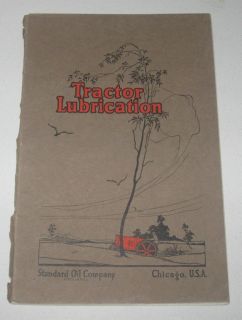  Standard Oil Company Tractor Lubrication Book Antique Traction Engine