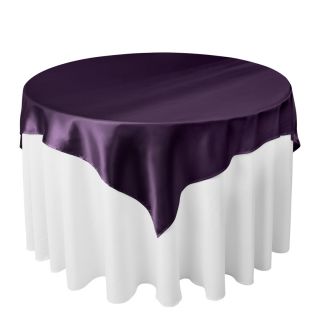 60 in Square Satin Overlay for Wedding Reception or Home