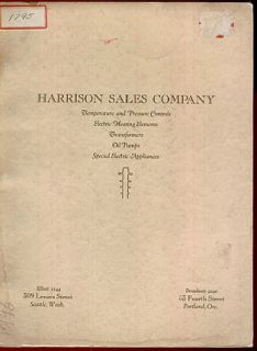  HEATING CONTROLS trade catalog 1927 electric mercury switches boiler