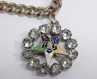 Order of The Eastern OES Star Charm Link Bracelet 20063