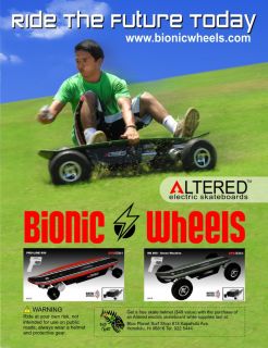 Altered by Exkate M6 800W Electric Skateboard offroad, wireless, 2012