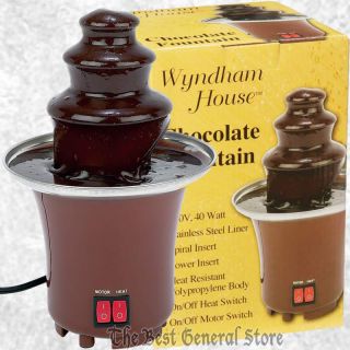 Tier Chocolate Fountain Electric 120V Small Home Party Fondue Office
