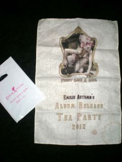 Emilie Autumn Flag Release Party Tea Towel RARE Only 100 Given Out