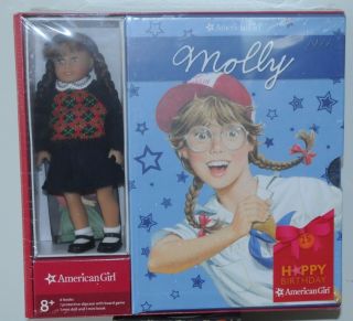 American Girl Molly 6 Mini Doll 6 Book Set Happy 25th Birthday NIP