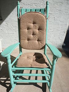 Rocking Chair Cushions Gripper Pad Set Tan