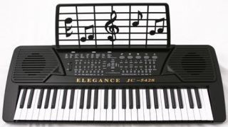 BLACK 54 Key Electronic Music Keyboard Electric Piano Multi Sound
