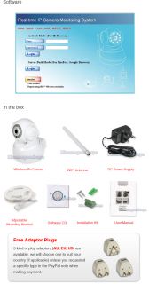 New Wireless IP Network Cam Pan Tilt IR Night Vision CCTV Security