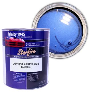 gallon daytona electric blue metallic acrylic lacquer auto paint