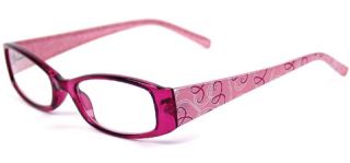 Foster Grant Rimless Pink Hope Reading Glasses with Pink Ribbon Case 1