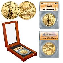 2013 anacs ms70 fdoi le of 24 50 gold eagle coin d 2012122014072202