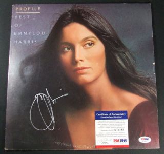 Emmylou Harris Signed Record Album Profile Best of AUTO PSA DNA S71343