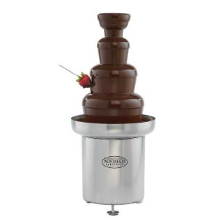Nostalgia Electrics Commercial Stainless Steel Chocolate Fountain at