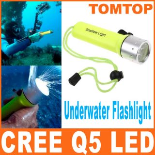 CREE Q5 LED Light Underwater Diving Flashlight Torch Lamp Waterproof