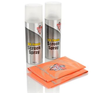Dust Off Screen Care 2 pack Spray with Microfiber Cloth at