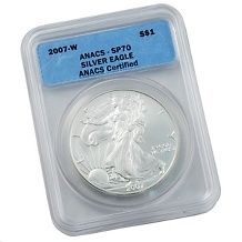 Coin Collector 2012 ICG MS70 S Mint Silver Eagle Dollar Coin